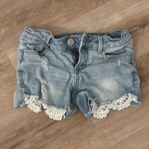 Girls distressed Jean shorts 4 pocket